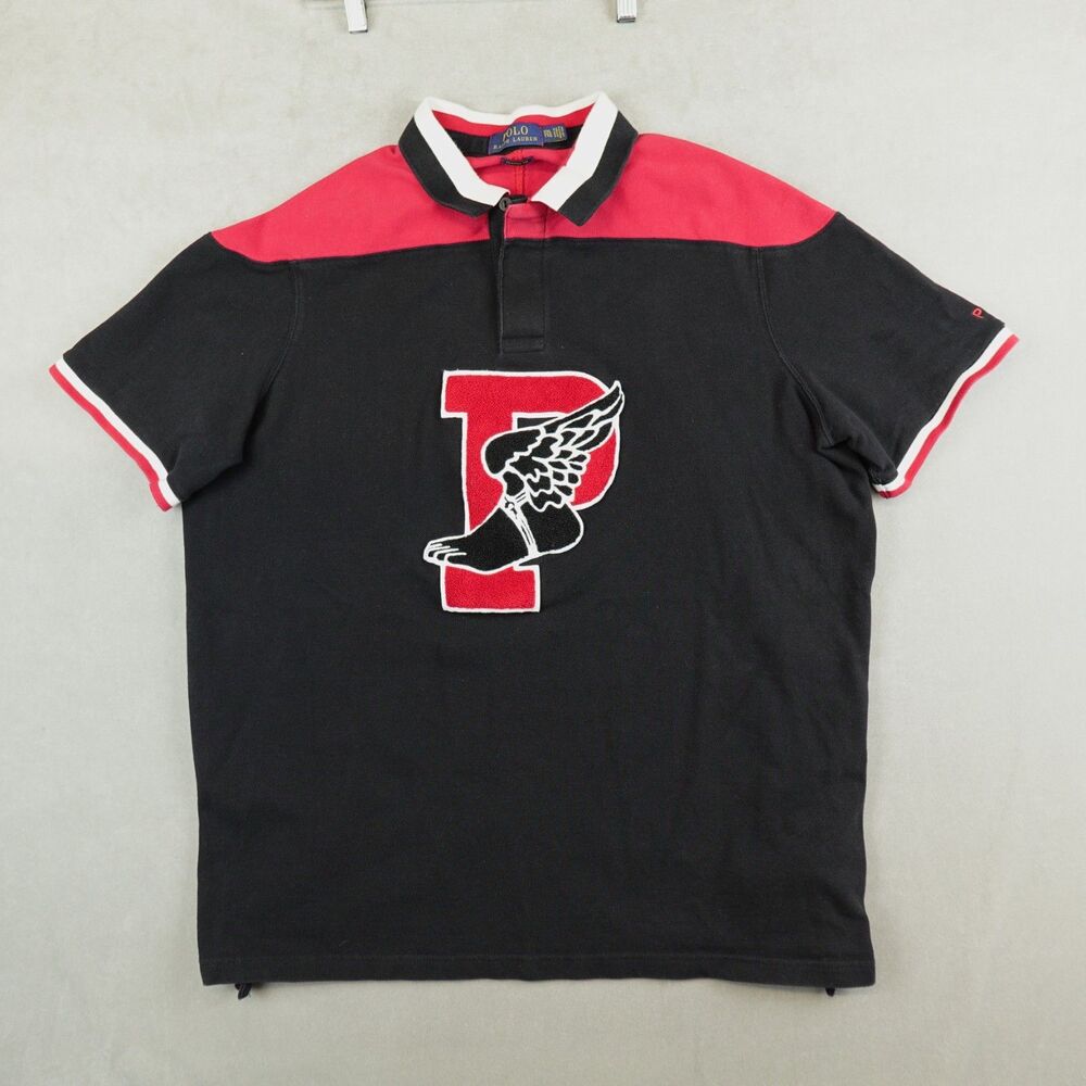 Polo Ralph Lauren Classic Fit P Wing Mesh Polo Wing Foot Rugy Shirt XXL